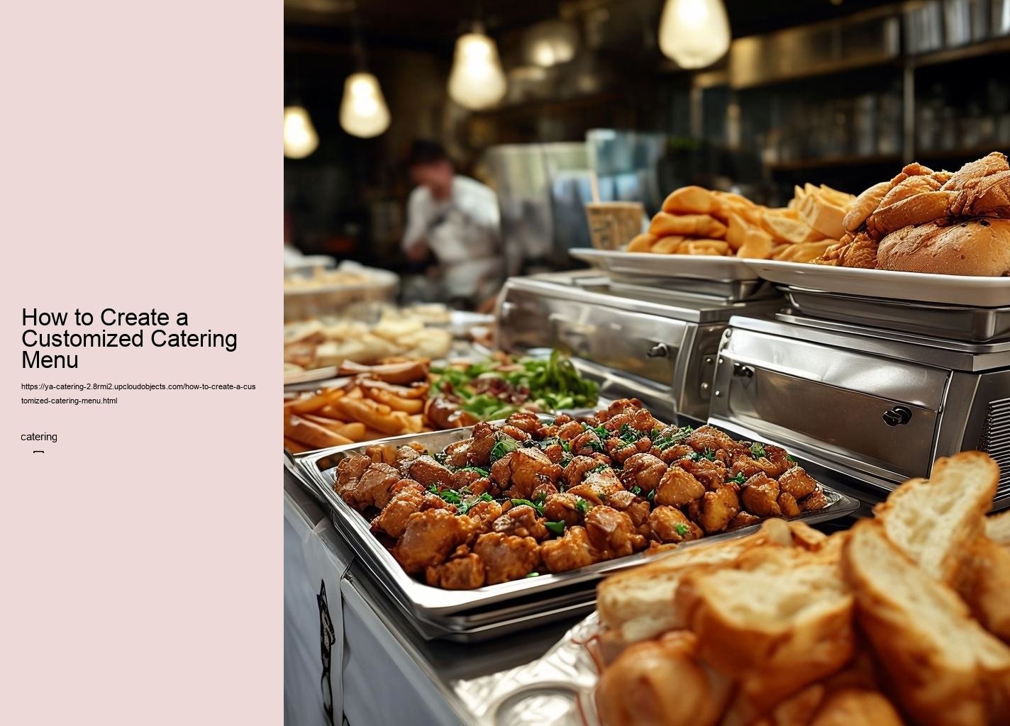 How to Create a Customized Catering Menu